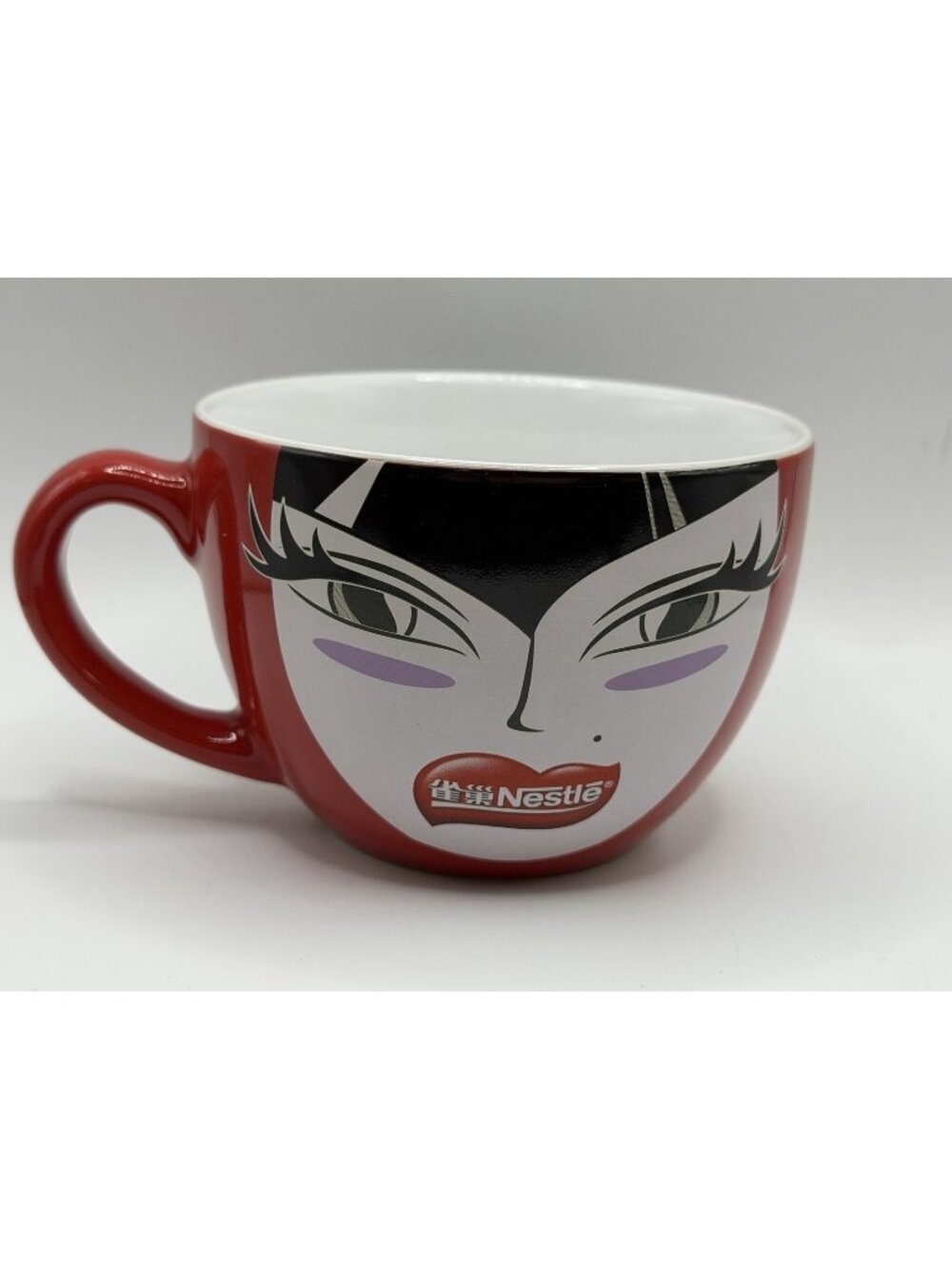 Vintage 2006 Nestlé Anime "I‎ Love Chocolate" Red Collectible Mug